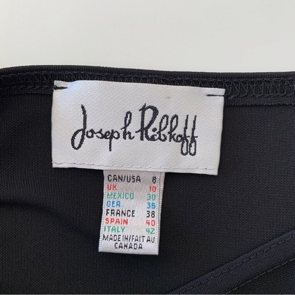 Joseph Ribkoff Asymmetrical Cropped Top Sz 8 - Picture 5 of 8